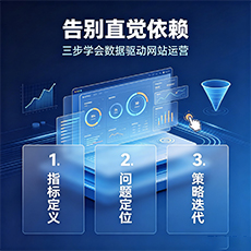 新荣建站-告别直觉依赖：三步学会数据驱动网站运营